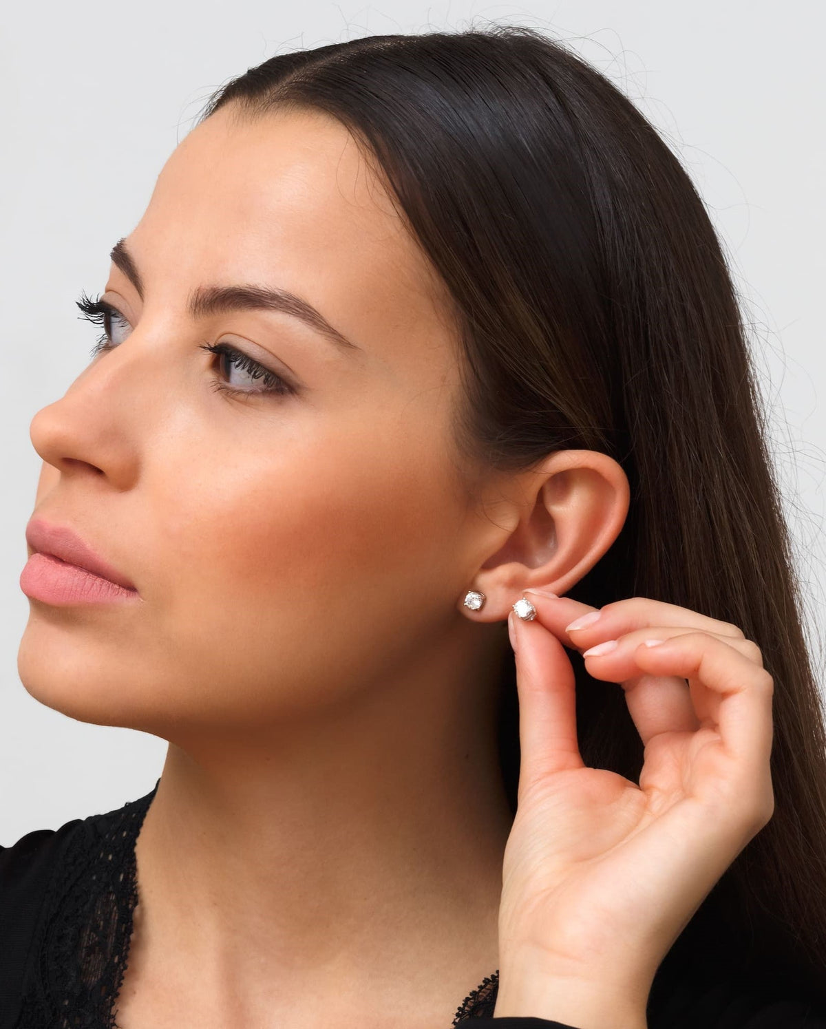 Pendientes de moissanita