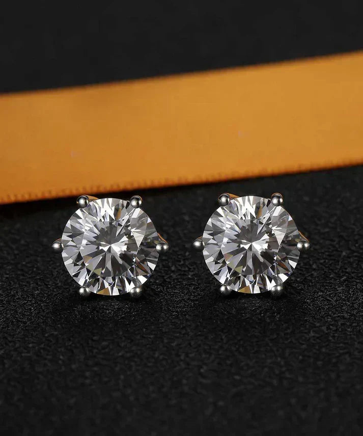 Pendientes de moissanita