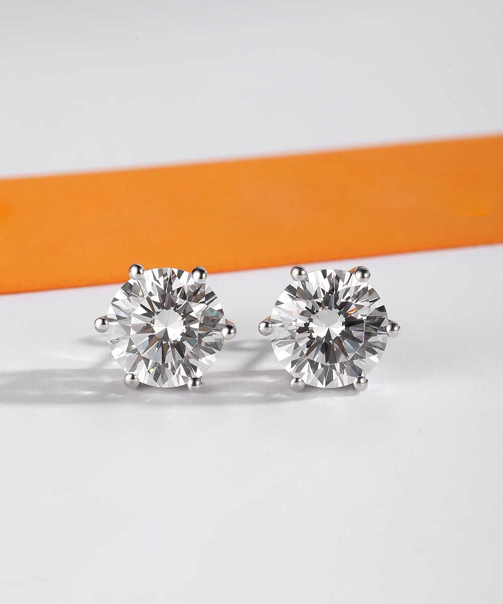 Pendientes de moissanita